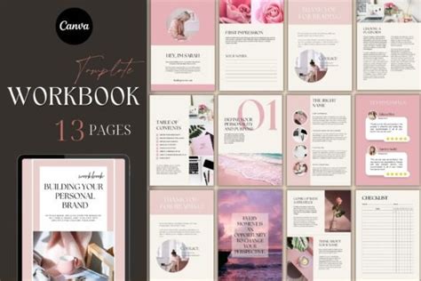 Workbook Template Canva Graphic By Lotus Store Creative Fabrica