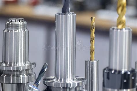 Close Up Scene The Special Purpose Hole Tools For Cnc Milling Machine