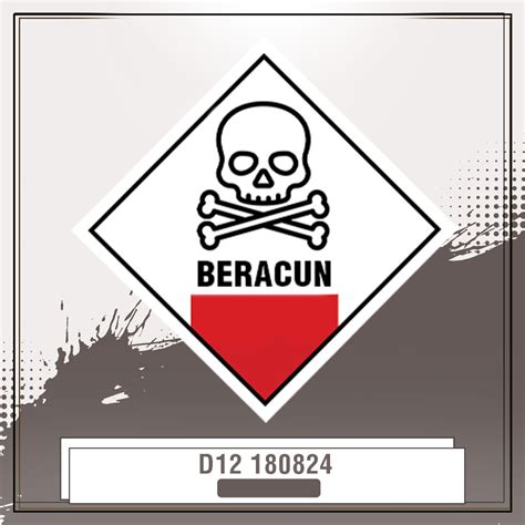 Jual Stiker Label Tanda Simbol Limbah B3 Bahan Berbahaya Dan Beracun Stiker Hazmat Beracun Multi