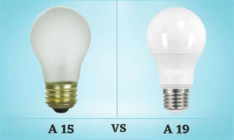 What Is The Difference Between A15 And A19 Light Bulbs Compared