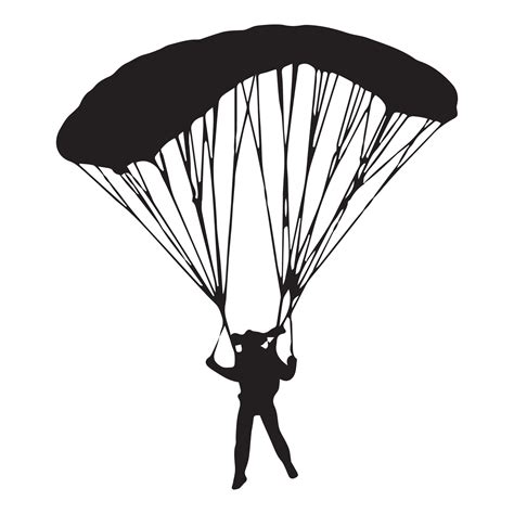 Skydiving Parachuting Silhouette 47809296 Vector Art At Vecteezy