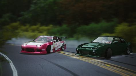 Dousojin Touge Drift On Two Nissan S Assetto Corsa