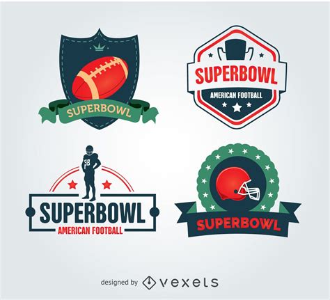 Superbowl Cool Badges Vector Download