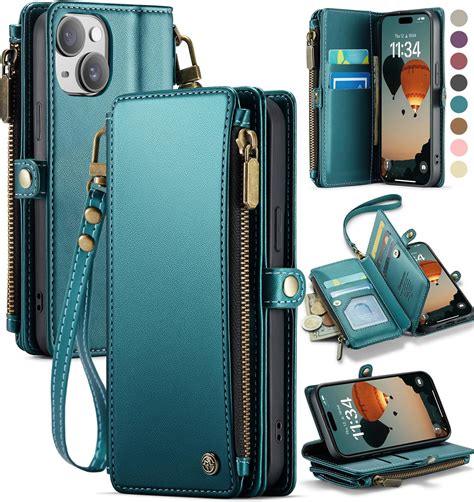 Defencase Wallet Case Compatible with iPhone 13 with RFID Blocking Card