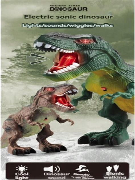 Electric Simulation Tyrannosaurus Rex Toy With Sound & Light Effects ...