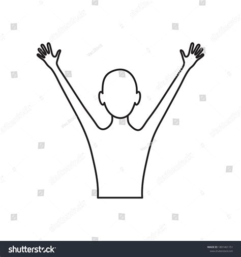 Human Body Concept Avatar Person Arms Stock Vector Royalty Free