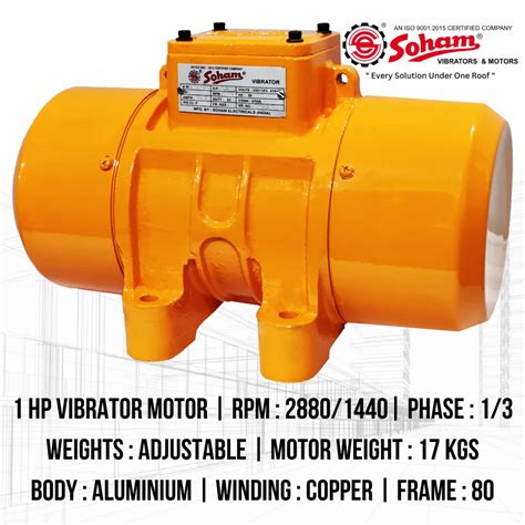 Soham Hp Aluminium Body Vibrator Motor At Rs Vibration Motor