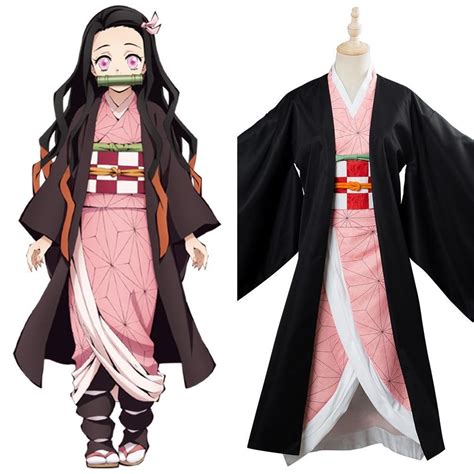 Kimetsu No Yaiba Cosplay Kamado Nezuko Mujer Ropa Caliente NuevoAnime