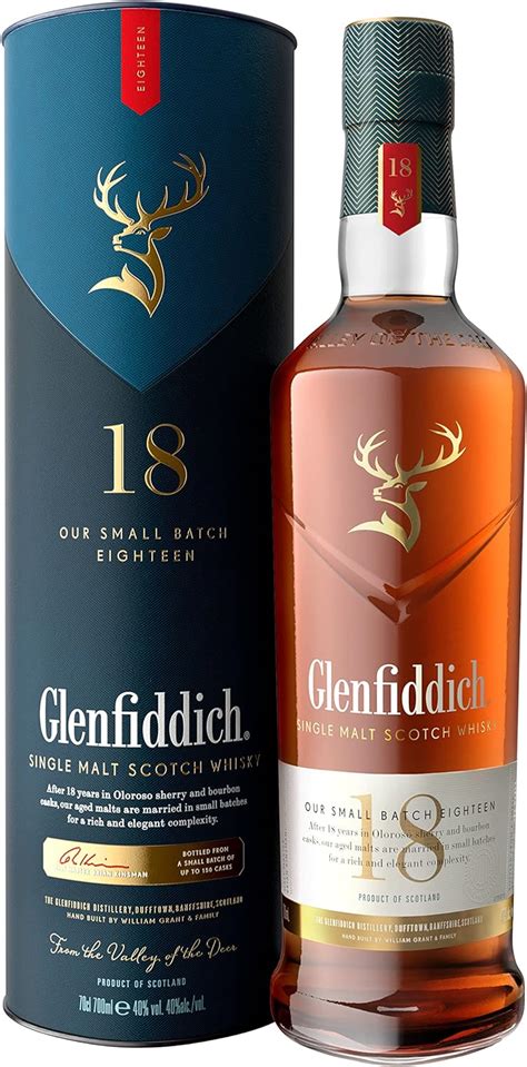 Glenfiddich 18 Year Old Single Malt Scotch Whisky 70cl Amazon Fr