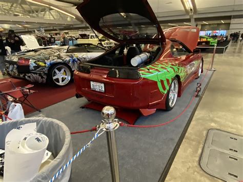 [Toyota Supra MK4 Paul Walker Tribute Car] at the World of Wheels Car Show in Pittsburgh on ...