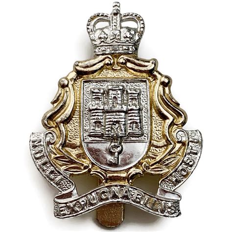 Gibraltar Regiment Staybrite Anodised Cap Badge Staybright