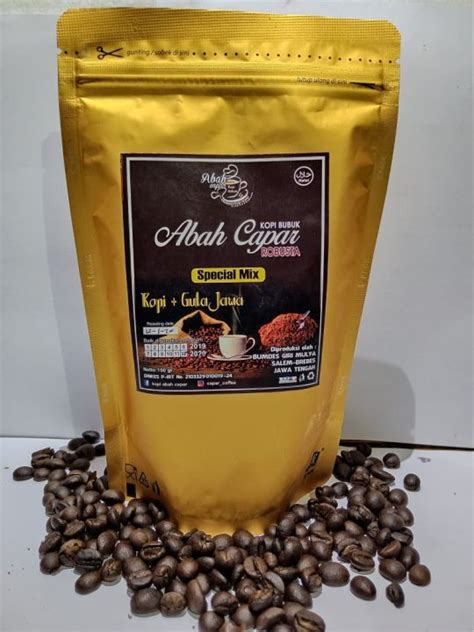 Kopi Bubuk Abah Capar Rasa Special Mix Kopi Murni Robusta Plus Gula