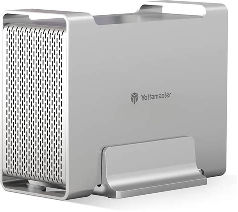 Yottamaster 2 Fach RAID Festplattengehäuse, Aluminium USB3.0 Externes ...