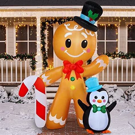 Joiedomi 6 Ft Christmas Inflatable Gingerbread Inflatable