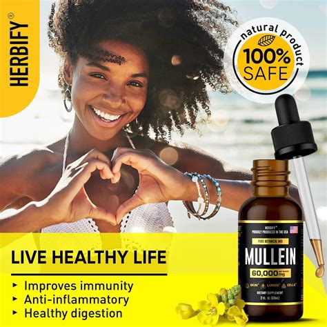 Herbify Mullein Drops Lung Cleanse Leaf Extract Nepal Ubuy