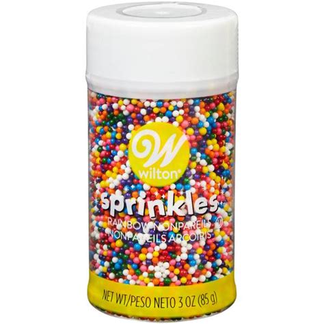 Wilton 3 Oz Rainbow Nonpareil Sprinkles 191009931 Blains Farm And Fleet