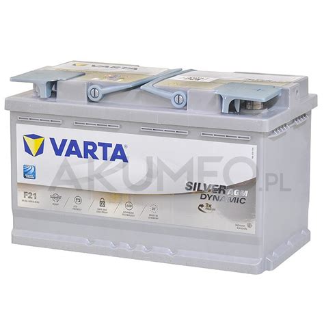 Akumulator VARTA Silver Dynamic AGM F21 12V 80Ah 800A Prawy Sklep Akumeo