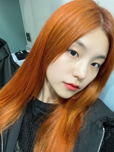 Yeji Itzy Orange Hair Hair Itzy