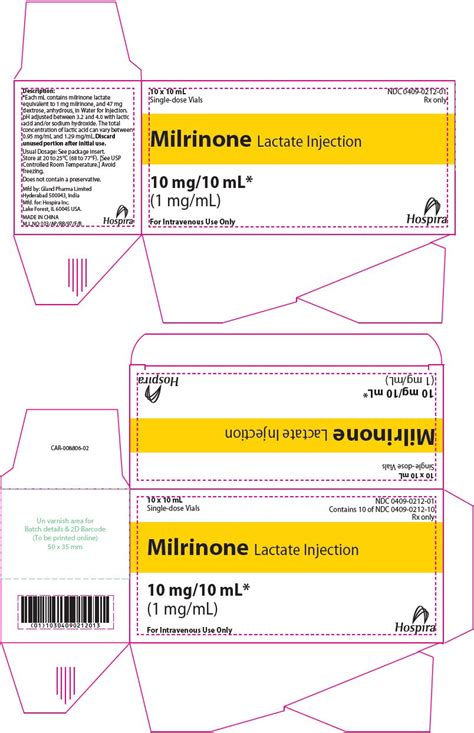 Milrinone Injection Fda Prescribing Information Side Effects And Uses