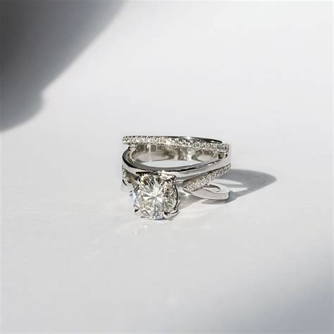 Katkim Bespoke Floating Ring Stack Pave Diamond Ring Dream