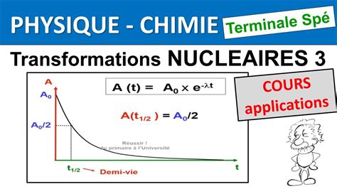 Terminale Sp Physique Transformations Nucl Aires Loi De D Croissance