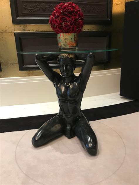 Atr Deco Coffee Table Naked Man Etsy