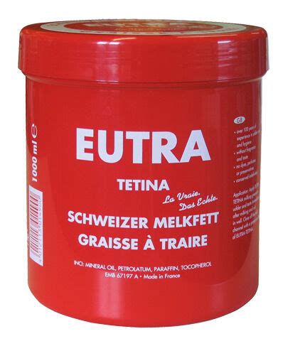 Melkfett Eutra Tetina 1000 ml Dose für 10 50 Quebag Agrar Shop