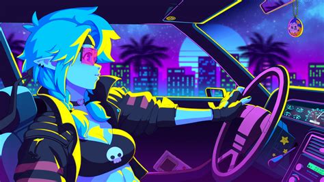 Synthwave Sassy Just Drive By Ronindude On Deviantart