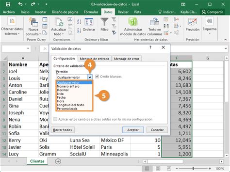 Validacion De Datos En Excel Excel Validaci N Youtube