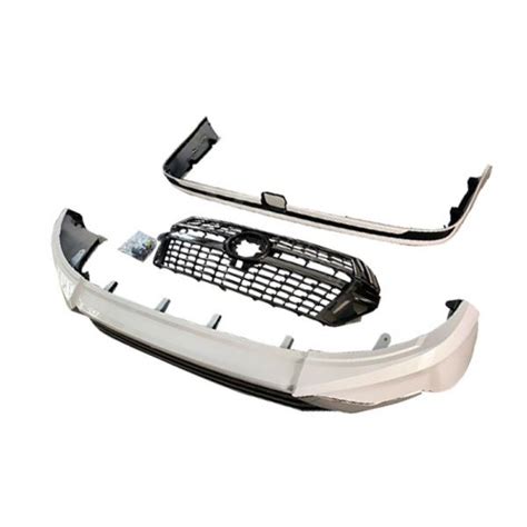 Facelift Car Body Kit Front Grille Front Bumper Skid Plate Land Cruiser