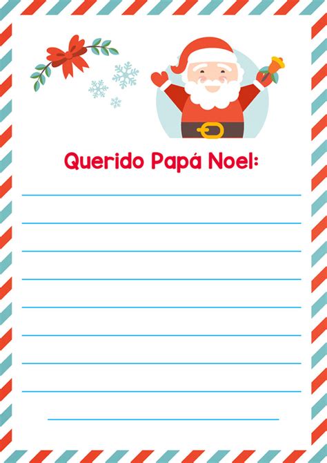 Cartas de Papá Noel para Imprimir