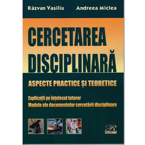 Cercetarea Disciplinar Aspecte Practice I Teoretice Vasiliu Miclea