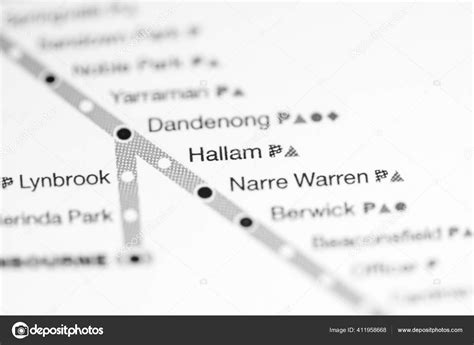 Hallam Station Melbourne Metro Map Stock Photo by ©aliceinwonderland2020 411958668