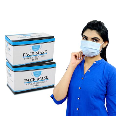 Buy Pack Of Ply Disposable Surgical Masks With Melt Blown