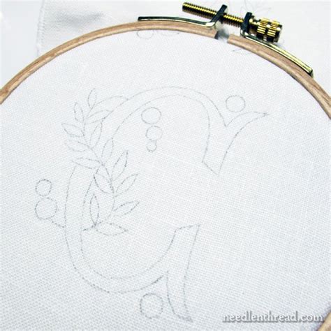 Embroidering A Pretty Monogram With Simple Stitches Pretty Monograms