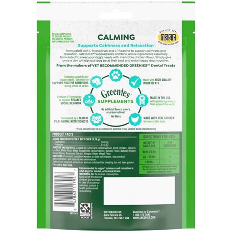 Greenies Calming Supplements, 40 Count