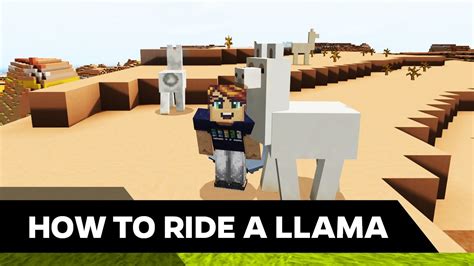 How To Ride A Llama In Minecraft Malone Post Tutorials Youtube