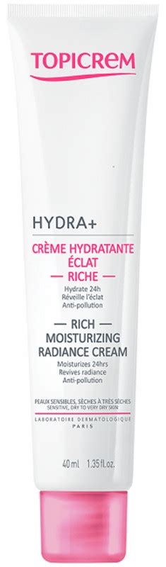 Hydra Crème Hydratante Éclat Riche 40ml Topicrem IllicoPharma