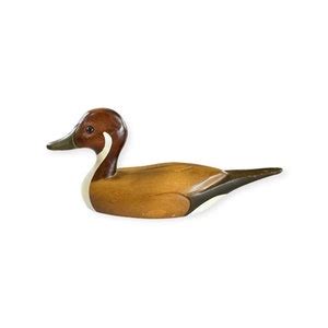 Hand Made Pintail Duck Wood Carving Hummel Woodworking Etsy Canada