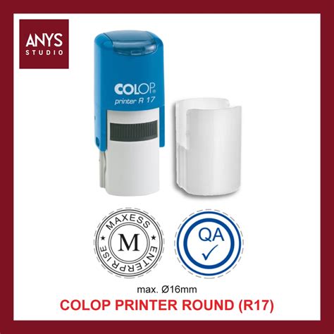 Custom Made R17 COLOP Printer Line Printer R17 Self Inking Stamp