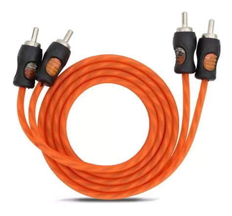 Cable Rca Kx3 Naranja Flexible De 1 Metro MercadoLibre