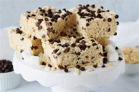 The Best Rice Krispie Treats With Chocolate Chips The Three Snackateers