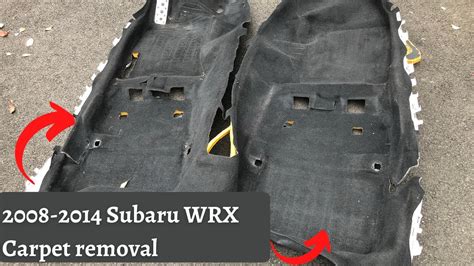 How To Remove 2008 2014 Subaru WRX Carpet Part 1 YouTube