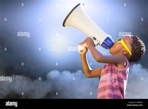 Child Megaphone Hi Res Stock Photography And Images Alamy