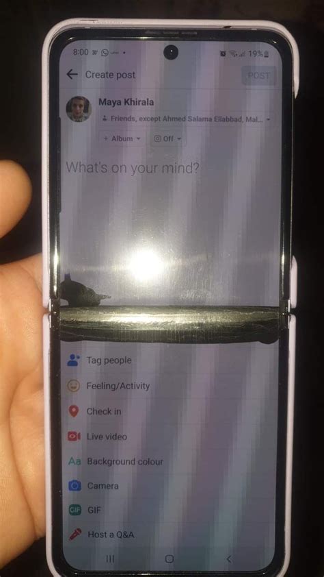 Z Flip 3 Screen Cracked Along Fold Samsung Community