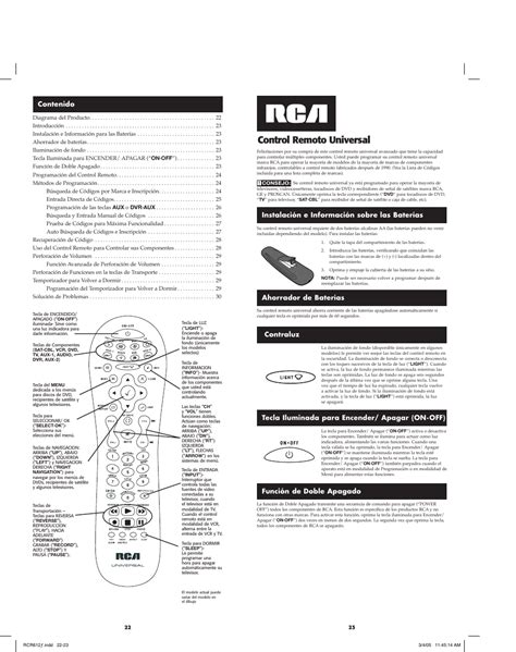 Manual De Control Universal Rca Rca Rcr Z Manual Illustration