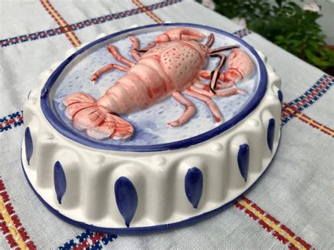 Vintage Ceramic Lobster Decorative Mold X Vintage Etsy