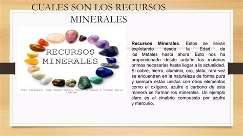 Los Recursos Minerales Ppt