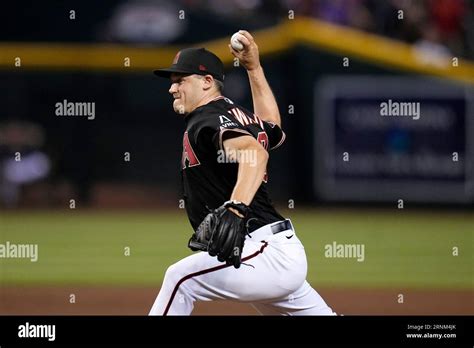 Arizona Diamondbacks Relief Pitcher Paul Sewald Throws Against The