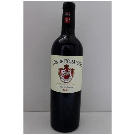 Clos de L Oratoire 2012 Grand cru classé de St Emilion Prix